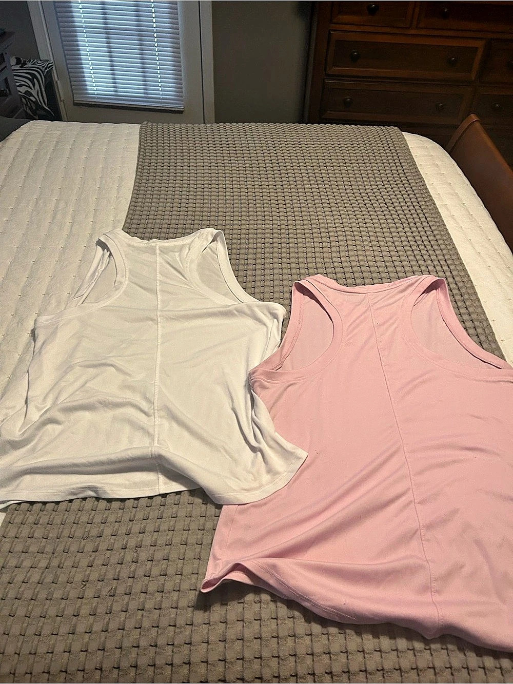 bcbg Two-Tank Set Pink & White Large